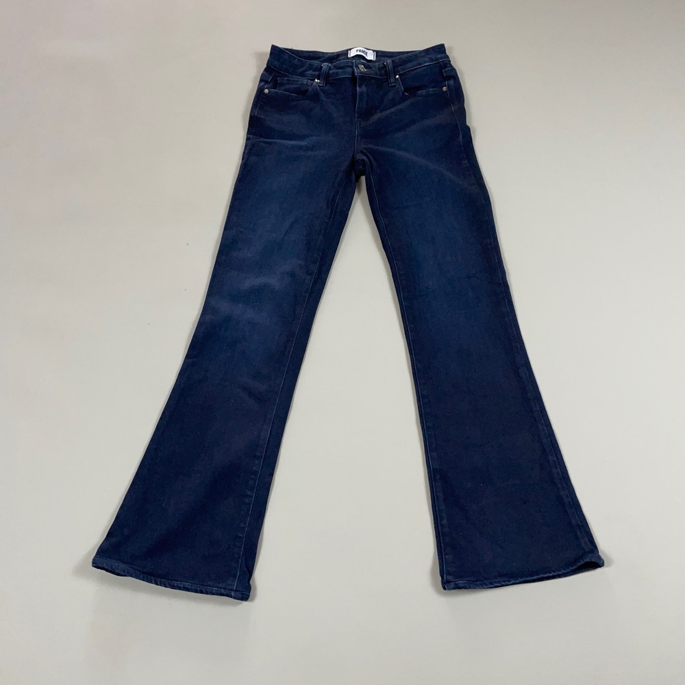 Paige Laurel Canyon Dark Wash Bootcut Flare Jeans Womens Size 26